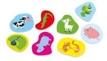 Dřevěné hračky Alexander Poznávání pro nejmenší - Destičky - barvičky Pexi