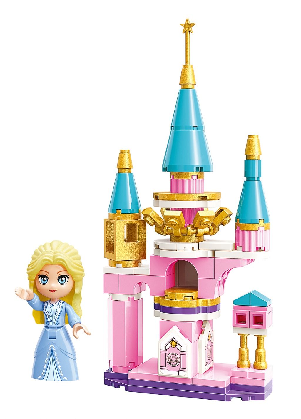 Dřevěné hračky Qman Princess Leah 2613-4 Zámecká věž
