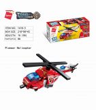 Dřevěné hračky Qman Blazing Mars 1416-5 Vrtulník Pioneer