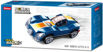Sluban Power Bricks M38-B0801D Natahovací auto modrý sporťák