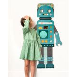 Dřevěné hračky Petit Collage Rostoucí metr modrý robot