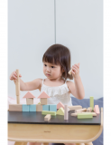 Dřevěné hračky PlanToys Stavební kostky 40 ks