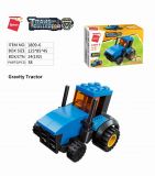 Dřevěné hračky Qman City Tow Truck 1809 komplet 8v1