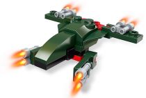 Dřevěné hračky Qman Squros Extreme Changeable 2102-5 Bojové letadlo Batwings 3v1
