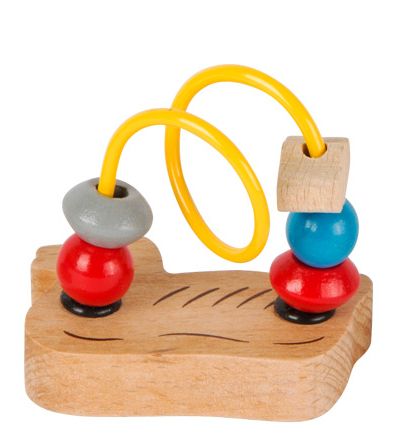 Dřevěné hračky Small Foot Zvířátkový minilabyrint 1ks žlutá Small foot by Legler