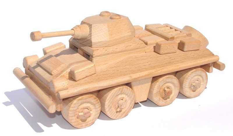 Dřevěné hračky Ceeda Cavity Obrněný transportér přírodní