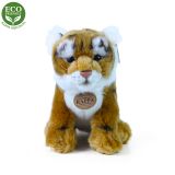 Dřevěné hračky Rappa Plyšový tygr hnědý sedící 25 cm ECO-FRIENDLY