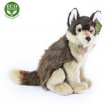 Rappa Plyšový vlk sedící 28 cm ECO-FRIENDLY