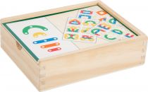 Dřevěné hračky small foot Logická hra Písmena a čísla