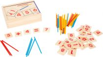 Dřevěné hračky small foot Počítání pro 1. třídu v krabičce