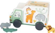 Dřevěné hračky small foot Vkládací auto Safari
