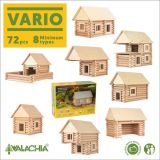 Dřevěné hračky Dřevěná stavebnice Walachia Vario 72