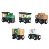 Dřevěné hračky Le Toy Van Nákladní vlak Green
