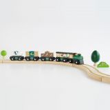 Dřevěné hračky Le Toy Van Nákladní vlak Green