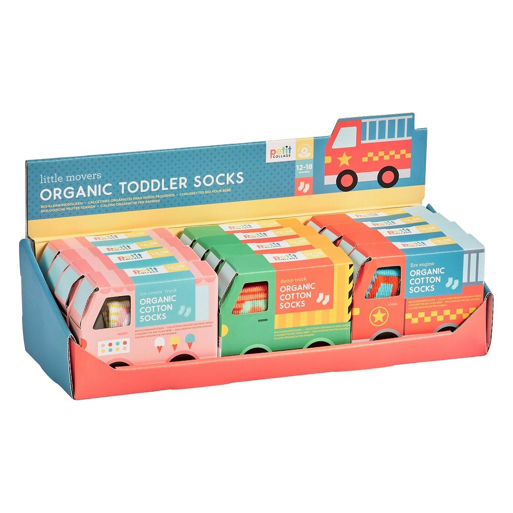 Dřevěné hračky Petit Collage Ponožky Organic 1 pár - různé druhy