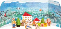 Dřevěné hračky Small Foot Adventní kalendář zimní les