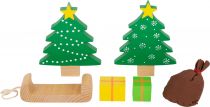 Dřevěné hračky small foot Vánoční hra zvířátka v lese