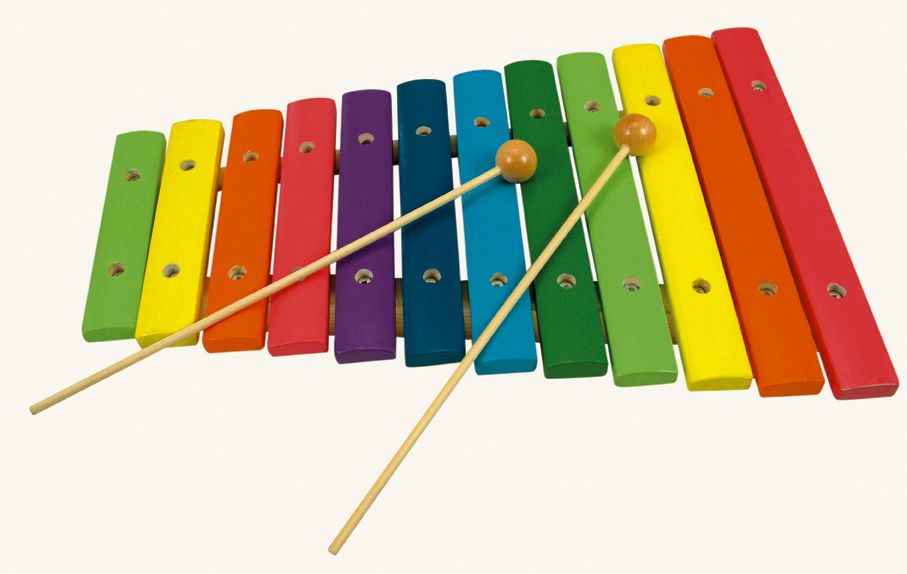 Dřevěné hračky Bino Xylofon 12 tónů