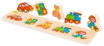 Dřevěné hračky Bigjigs Baby Dřevěné vkládací puzzle hračky Bigjigs Toys