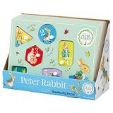 Dřevěné hračky Rainbow Vkládací puzzle počítání králíčka Petra Rainbow Design Limited