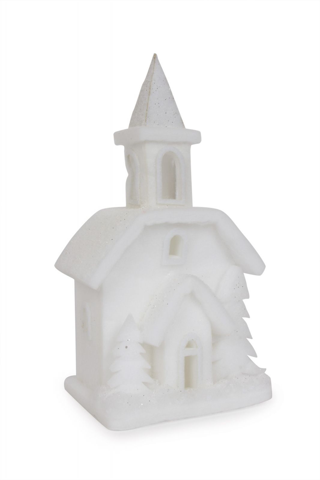 Dřevěné hračky small foot Zimní kostel se světlem