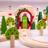 Dřevěné hračky Bigjigs Rail Cihlový železniční tunel