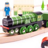 Dřevěné hračky Bigjigs Rail Dřevěná vláčkodráha Flying scotsman