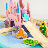 Dřevěné hračky Bigjigs Rail Stolní vláčkodráha mořský svět