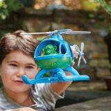 Dřevěné hračky Green Toys Vrtulník modrý
