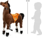 Dřevěné hračky Small Foot Pohyblivý dětský jezdecký kůň na kolečkách Blesk Small foot by Legler