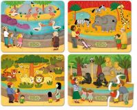 Dřevěné hračky Vilac Dřevěné puzzle Zoo - poškozený obal