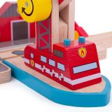 Dřevěné hračky Bigjigs Rail Hasiči mořští záchranáři
