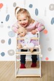 Dřevěné hračky small foot Multifunkční židlička pro panenky Little Button