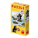 Dřevěné hračky Dino Puzzle Jak Krtek uzdravil myšku 1 ks