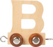 Dřevěné hračky small foot Dřevěný vláček vláčkodráhy abeceda písmeno B