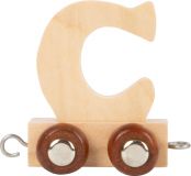 Dřevěné hračky small foot Dřevěný vláček vláčkodráhy abeceda písmeno C