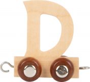Dřevěné hračky small foot Dřevěný vláček vláčkodráhy abeceda písmeno D