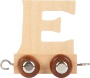 small foot Dřevěný vláček vláčkodráhy abeceda písmeno E
