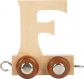 small foot Dřevěný vláček vláčkodráhy abeceda písmeno F