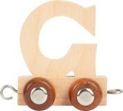 Dřevěné hračky small foot Dřevěný vláček vláčkodráhy abeceda písmeno G