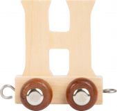 Dřevěné hračky small foot Dřevěný vláček vláčkodráhy abeceda písmeno H