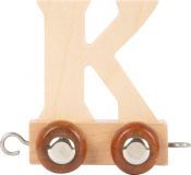 Dřevěné hračky small foot Dřevěný vláček vláčkodráhy abeceda písmeno K