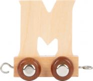 Dřevěné hračky small foot Dřevěný vláček vláčkodráhy abeceda písmeno M