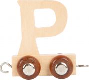 small foot Dřevěný vláček vláčkodráhy abeceda písmeno P