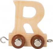 Dřevěné hračky small foot Dřevěný vláček vláčkodráhy abeceda písmeno R