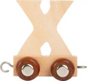 Dřevěné hračky small foot Dřevěný vláček vláčkodráhy abeceda písmeno X