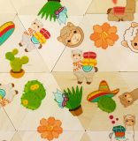Dřevěné hračky Hess Puzzle mozaika Lama 24 dílků