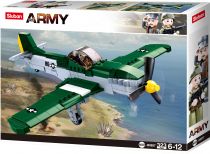 Dřevěné hračky Sluban Army N38-B0857 Spojenecký stíhací letoun