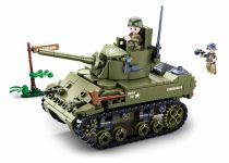 Dřevěné hračky Sluban Army WW2 M38-B0856 Malý spojenecký tank