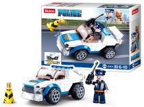 Dřevěné hračky Sluban Policie M38-B0824 Natahovací auto policejní hlídky